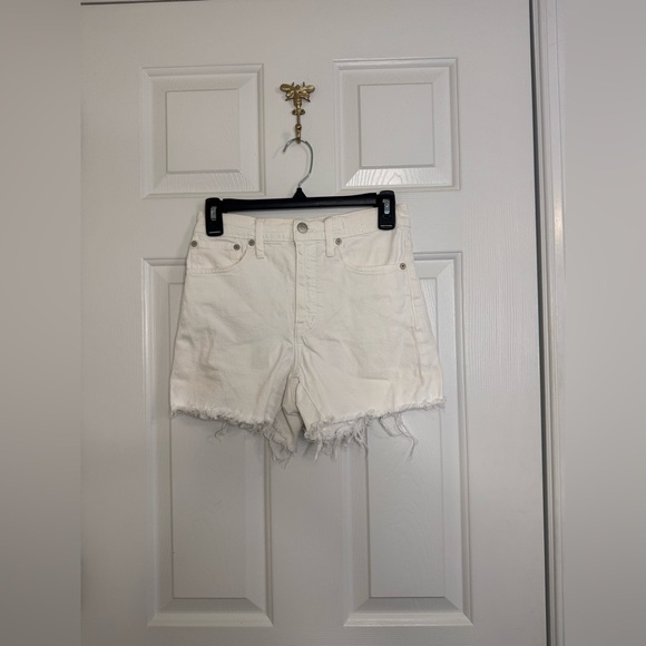 Madewell high rise shorts size 24 white denim - Picture 1 of 6